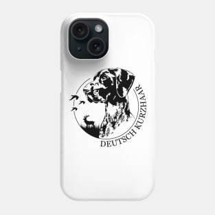 Deutsch Kurzhaar dog portrait Phone Case