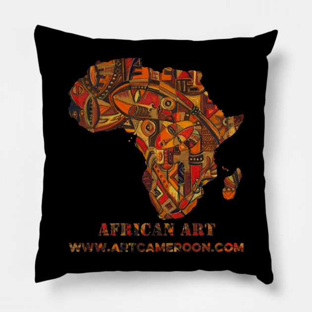 Mother and Child VII Pillow by ArtCameroon