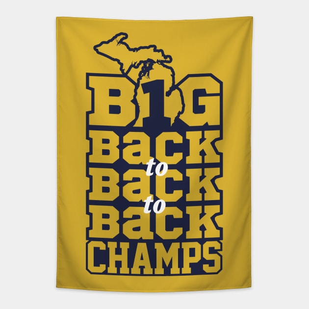 Big Ten champs Tapestry by J31Designs