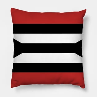 Black Puerto Rican Flag Pillow