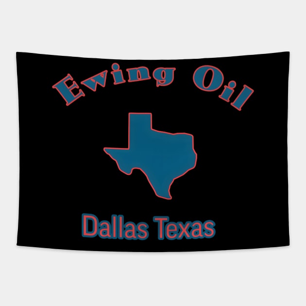 Ewing Oil Company Tapestry by r.abdulazis