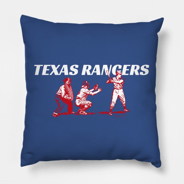 TEXAS RANGERS BASEBALL CHAMPS Pillow by Lolane