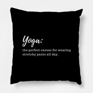 Yoga funny humor Pillow