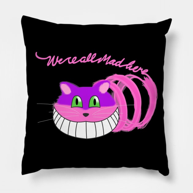 Pink Madness Pillow by valifullerquinn