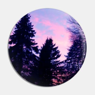 Forest Sunset Pin