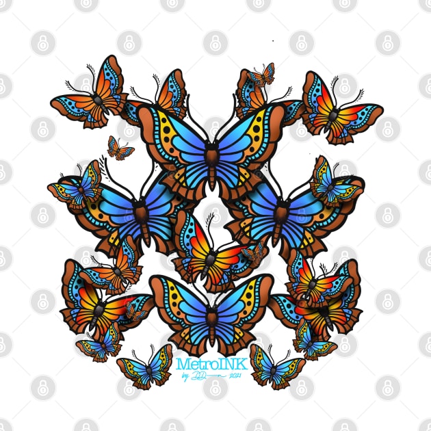 Trad Butterflies by MetroInk