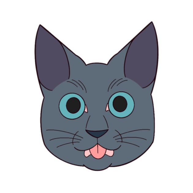 Russian Blue Blep by mspinkcloud