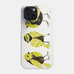 finches yellow Phone Case