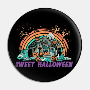 Sweet Halloween ghost house Pin