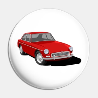 MGB GT Graphic Design -Red Pin