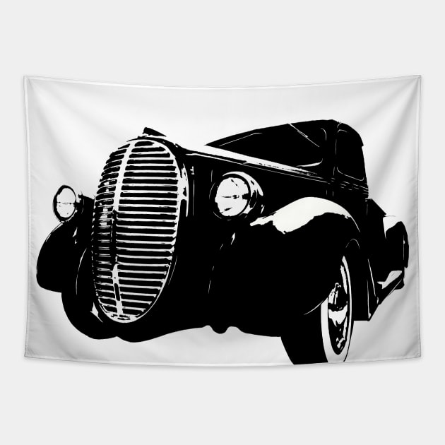 1938 Ford Pick Up B&W Tapestry by GrizzlyVisionStudio