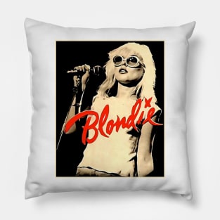 Vintage Blondie Music 80s 90s Style Pillow