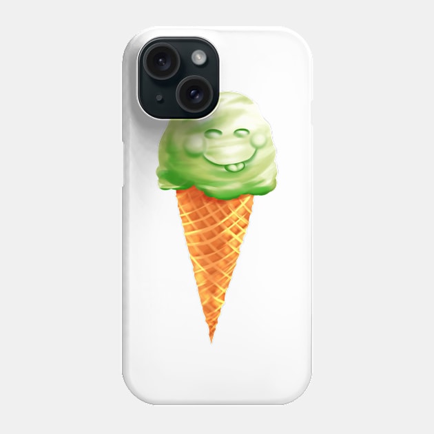 Happy ice cream Phone Case by Digitaldreamcloud