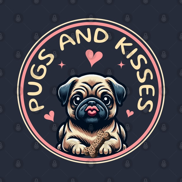 Pugs and Kisses by Blended Designs