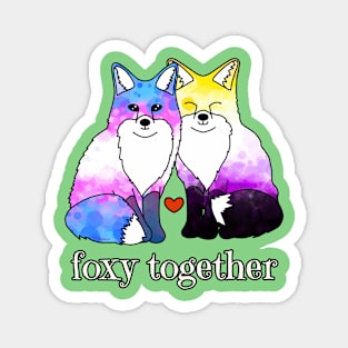 Foxy Together Magnet