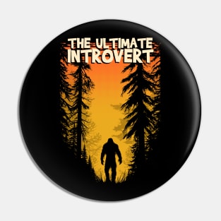 Bigfoot, the Ultimate Introvert Pin