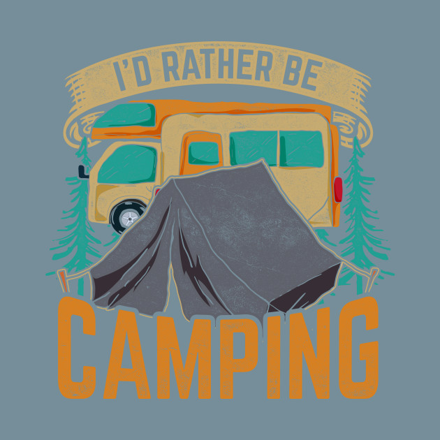 Disover Caravan Outdoor Camper Campsite Nature Camping - Camping - T-Shirt