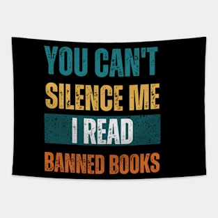 I read banned books T Shirt readers reading gift Tapestry