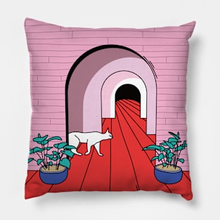 Cat mansion Pillow