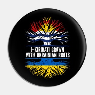 I-Kiribati Grown with Ukrainian Roots Flag Pin