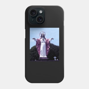 Statue of Christ in Bonaire Phone Case