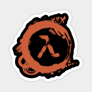 Half Life logo grunge Magnet