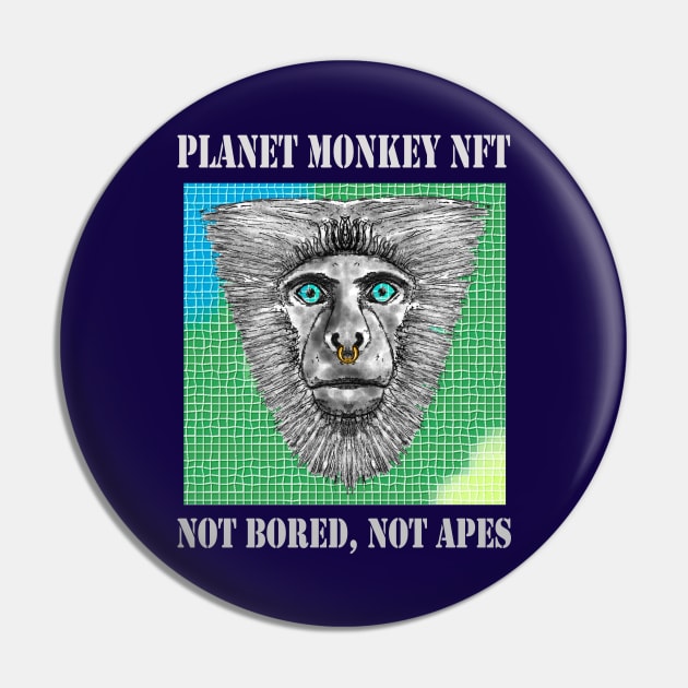 Planet Monkey Cute Animals Not Bored Apes Pin by PlanetMonkey