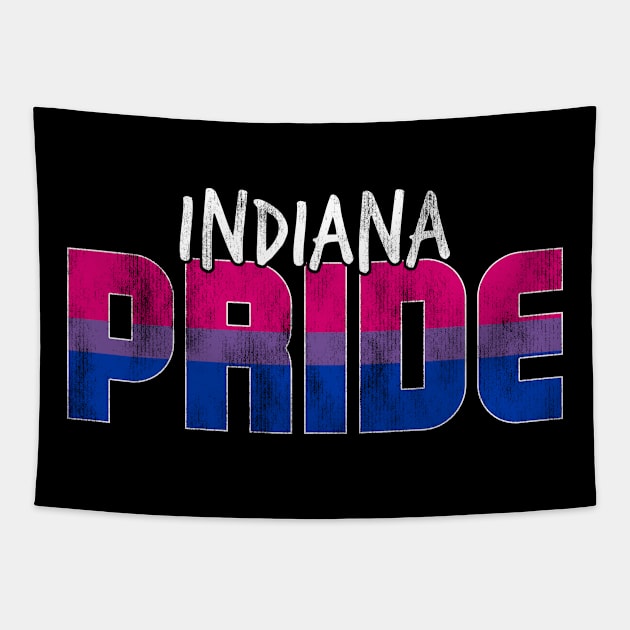 Indiana Pride Bisexual Flag Tapestry by wheedesign