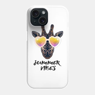 Summer Vibes Giraffe Phone Case