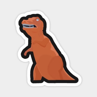 The Orange Dinosaur of Route One in Massachusetts Magnet