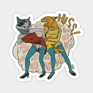 Cat Fight Magnet