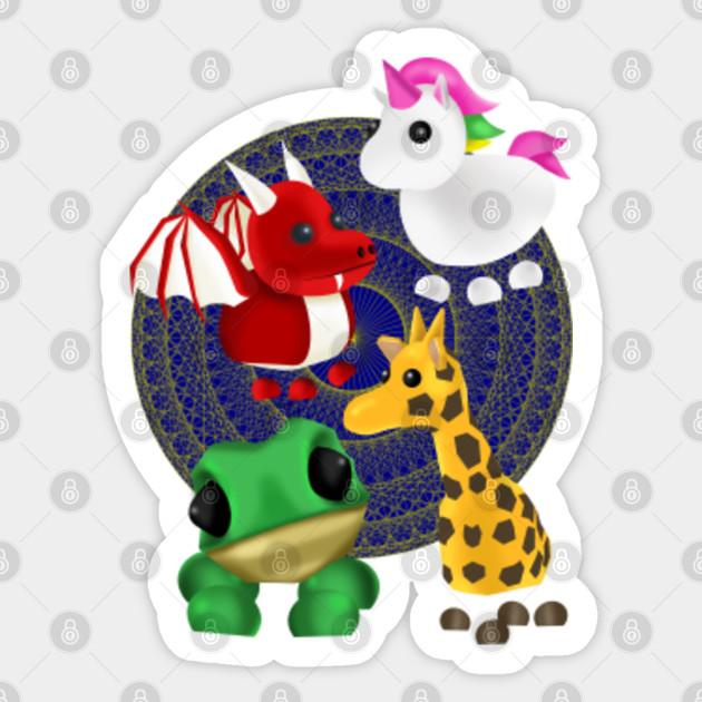 Adopt Me Roblox Family Adopt Me Roblox Sticker Teepublic - unicorns decals id roblox