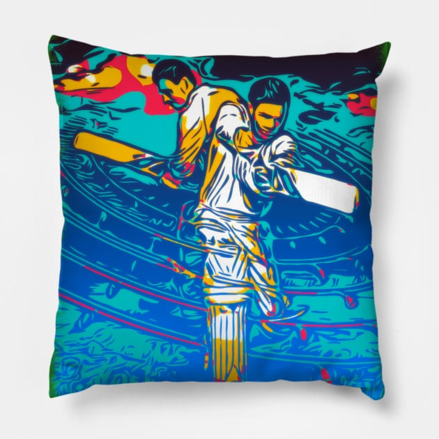 World Cup Cricket Batsman Passion P11 Pillow by FasBytes