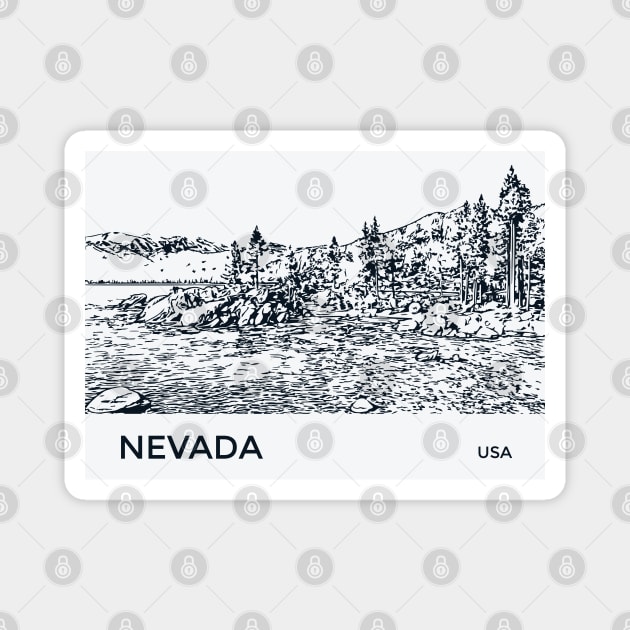 Nevada USA Magnet by Lakeric