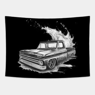 Classic lowrider truck design Tapestry