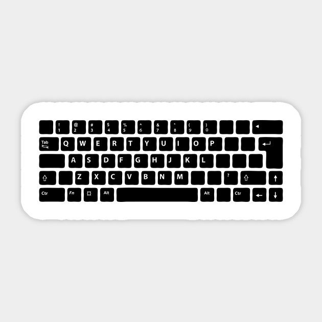 computer keyboard buttons keyboard sticker teepublic uk