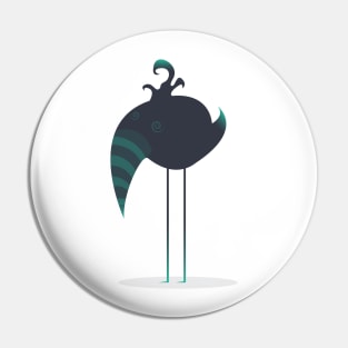 Melancholic Bird Pin