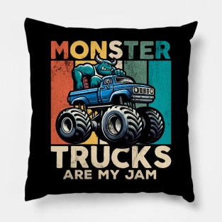 Monster Trucks Are My Jam Pillow