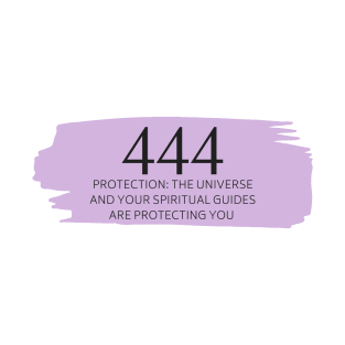 444 Angel Number purple T-Shirt