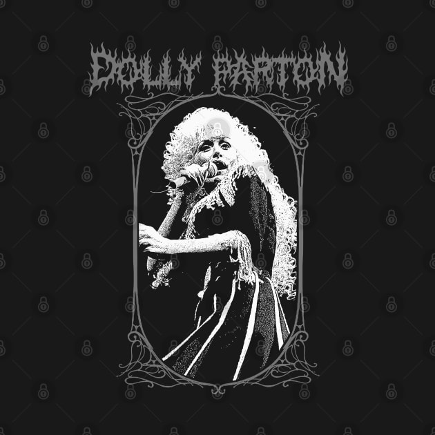 Dolly Parton Metal Style by theloudandnoisy