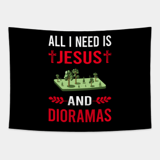 I Need Jesus And Diorama Dioramas Tapestry