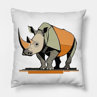 Rhino, animal, motif, zoo, rhino, world, animals, animal love Pillow