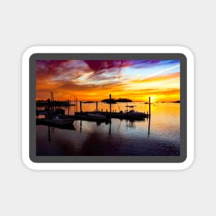 Coastline Sunset Magnet