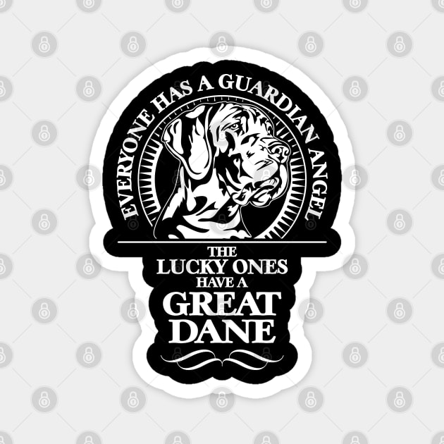 Great Dane Guardian Angel dog saying Magnet by wilsigns