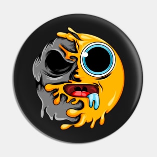 Drooling Zombie Emoji Pin