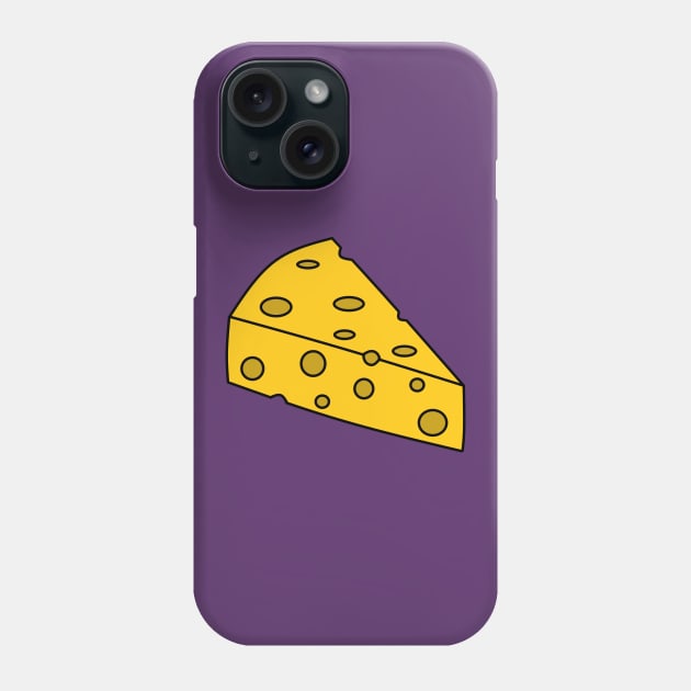 Yellow Cheese Wedge Phone Case by HauglandDesign2019