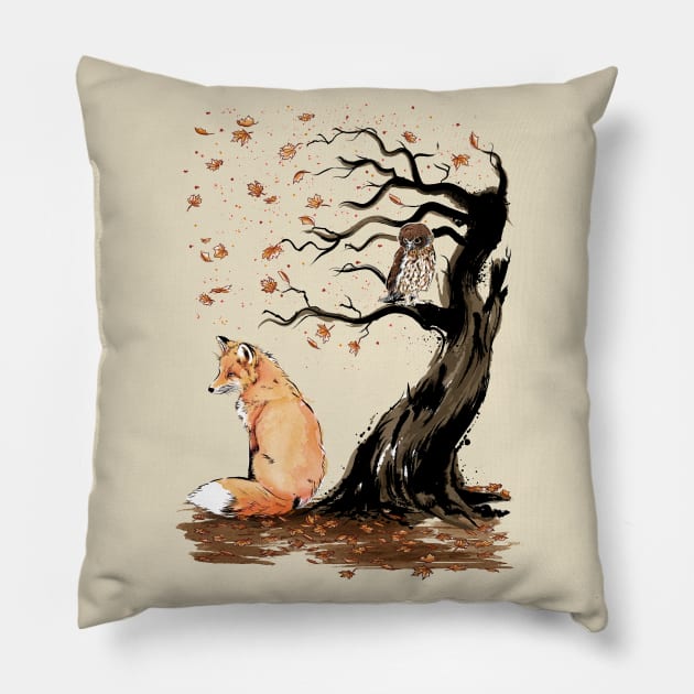 Winds of Autumn Pillow by DrMonekers