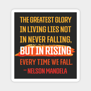 Rising Nelson Mandela Quote Magnet