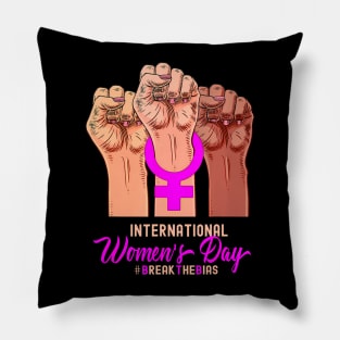 Break The Bias International Womens Day 2022 8 March Women Pillow