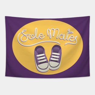 Sole Mates - Yellow and Purple Tapestry